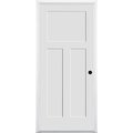 Codel Doors 32"x96"x1-3/4" Primed 3-Panel Mission Interior Shaker 20min Fire Rated 6-9/16" LH Prehung Door 2880134PRI840320MLH15M6916